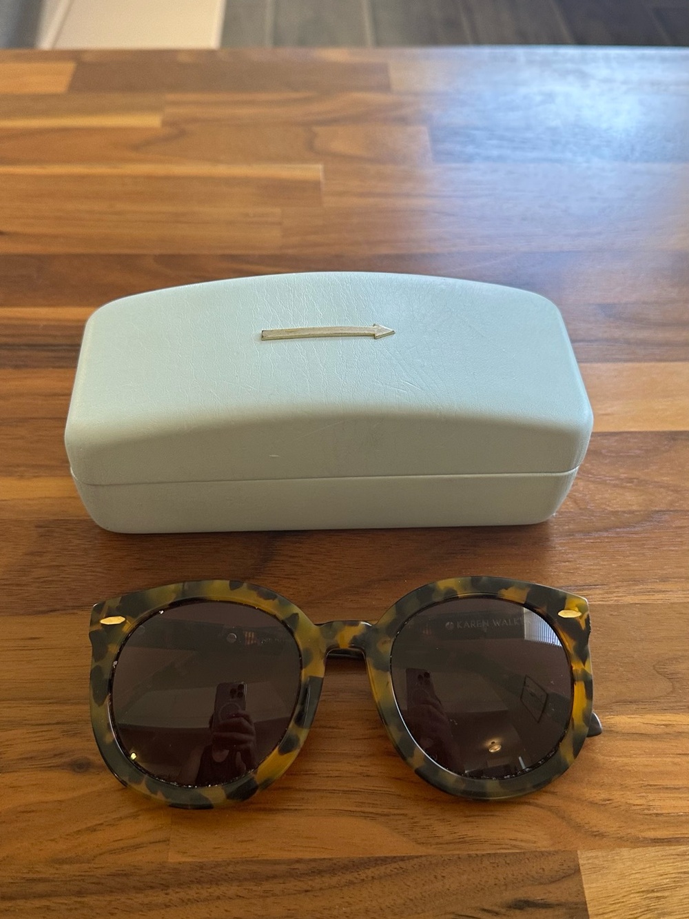 Karen Walker oversized tortoise shell sunglasses